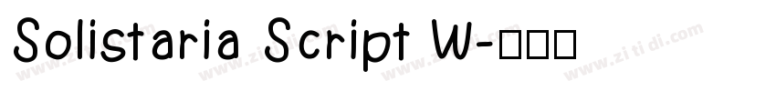 Solistaria Script W字体转换